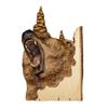 Animal Carving Handcraft Gift Wall Hanging Decor Handmade Wood Handicraft for Wild Nature Lover House Decoration