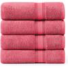 100 Cotton Large Bath Towels Set of 4 28x54 Zero Twist Mercerized Cotton Bathroom Towel Sets Quick Dry Soft Absorbent Large Tow