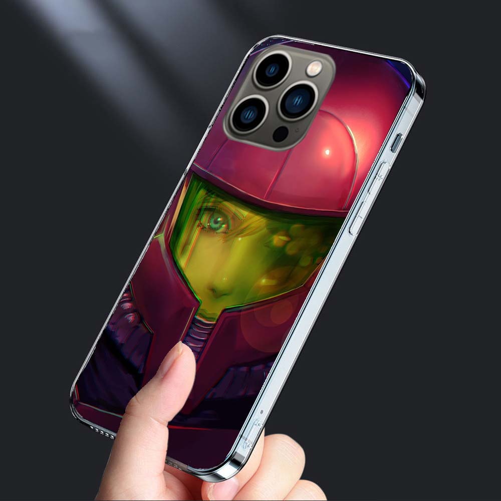 Игровой чехол M-METROID для iPhone 16E 15 Pro 14 Plus 17E 16 17 Pro Max Air 11 12 13 Mini Ударопрочный Capa Милый чехол TPU Cl