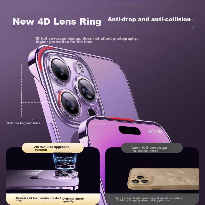 IPhone 14 Pro Max Case, Transparent Borderless Ultra-Thin Shockproof Breathable Premium Hard, Compatible with Apple IPhone 14 Pro Max