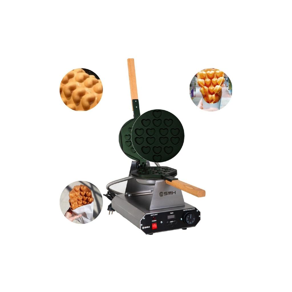 Bubble Waffle Maker with Heart