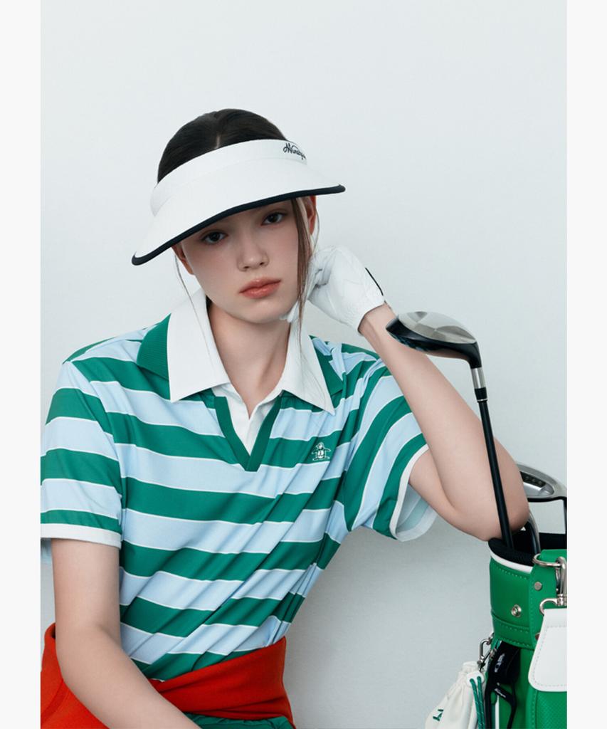 Meonsingweeo Women'S Striped Layered T-Shirt Green Mr222Lts47