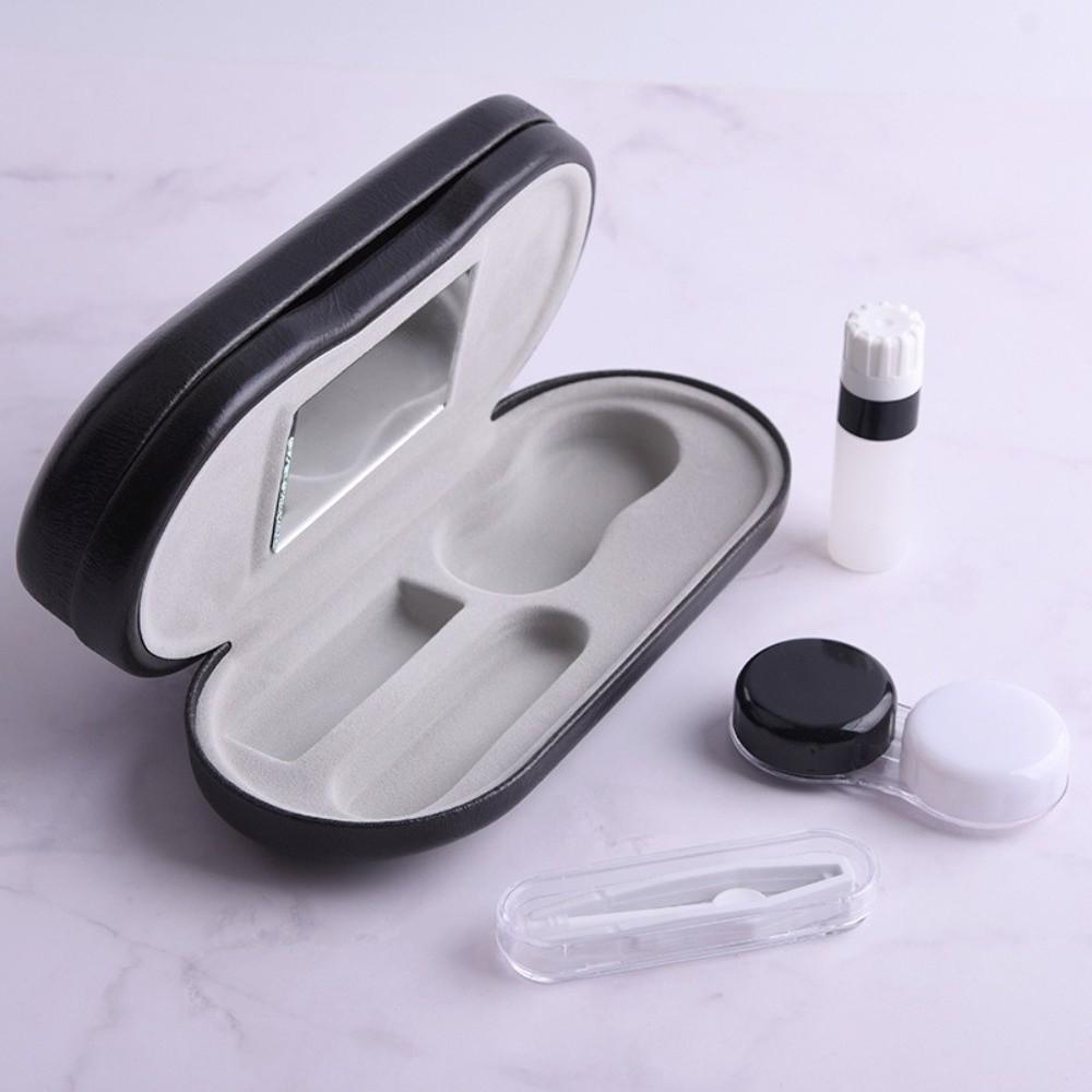 2 in 1 Glasses Storage Case with Mirror Glasses Protective Cover Glasses Box  Unisex Gift