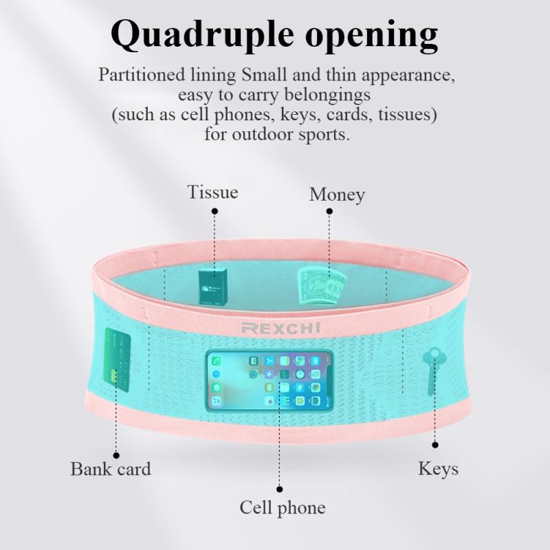 Мужская и женская сумка на пояс для бега, большая вместимость, дышащая, нескользящая, держатель для телефона, поясная сумка для отдыха на открытом воздухе