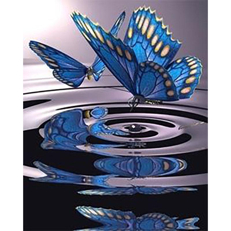 DIY Бабочка 5D алмазная живопись полная круглая дрель животное Алмазная вышивка наборы крестиков мозаика подарок настенное искусство домашний декор