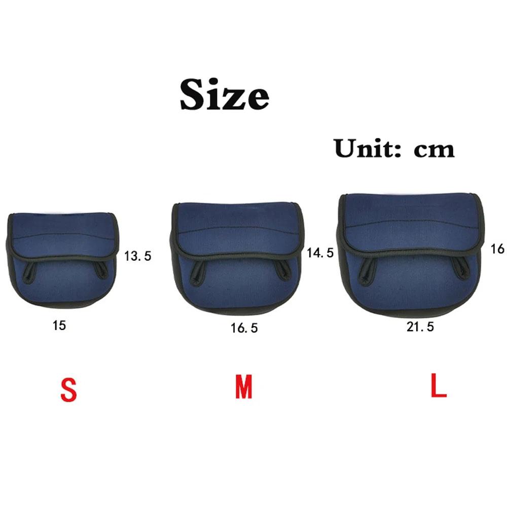 Чехол для рыболовной катушки Защитная сумка Троллинговая Спиннинговая катушка Бейткастинговая Рыболовный Защитный Чехол Сумка Рукав Рыболовные Сумки 3 Размера