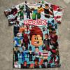 Roblox Game kids T-shirt cosplay costumes Child Cartoon Short sleeve top 3D Print Casual Street Clothes