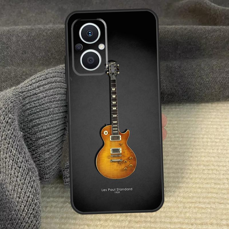 Vintage Music Guitars Phone Case For OPPO Reno 12 F 13 11 8T 7 8 10 Pro OPPO Find X8 Pro X6 Pro X3 X5 Lite Cover