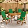 6 piece high back cushion set GEMERT 6 pcs 100percent  polyester