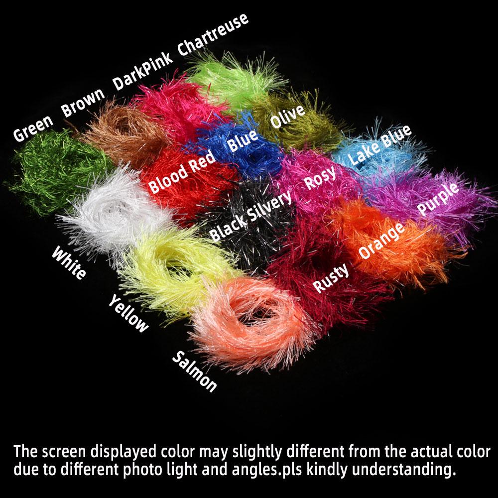 2M/Pack Predator Hackle односторонний синель Predator Hackle материал для вязания мушек для стримеров форель щука маскинги хищники рыболовные приманки