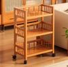 Mobile Multi-layer Snack Storage Trolley for Kitchen