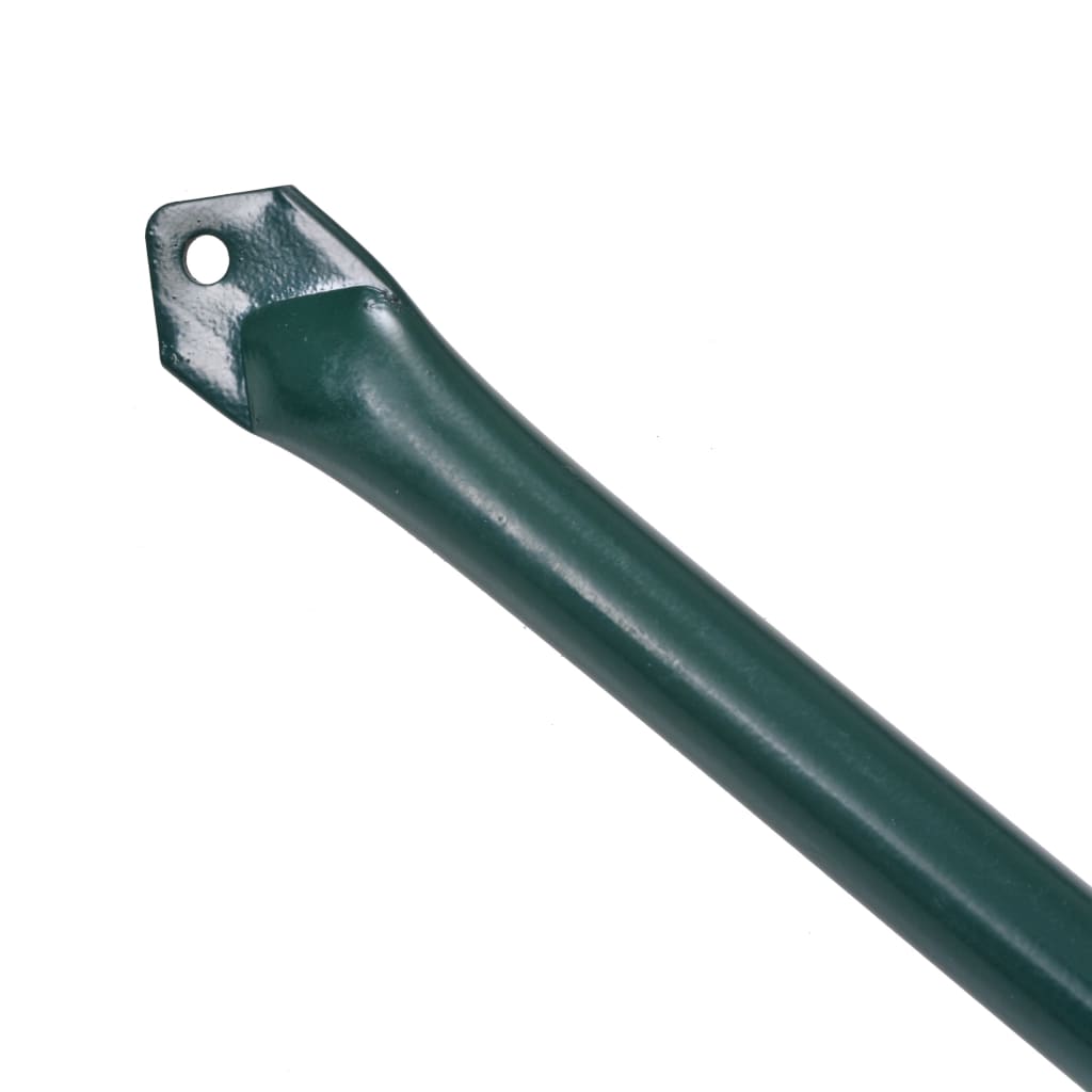 Plant Stakes 10 pcs 1.5 m Metal Green