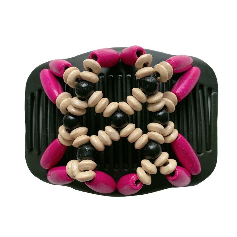 Bun Holder Elastic Beads Hair Clips Hair Styling Hair Clips Claw Vintage Magic Hair Comb DIY