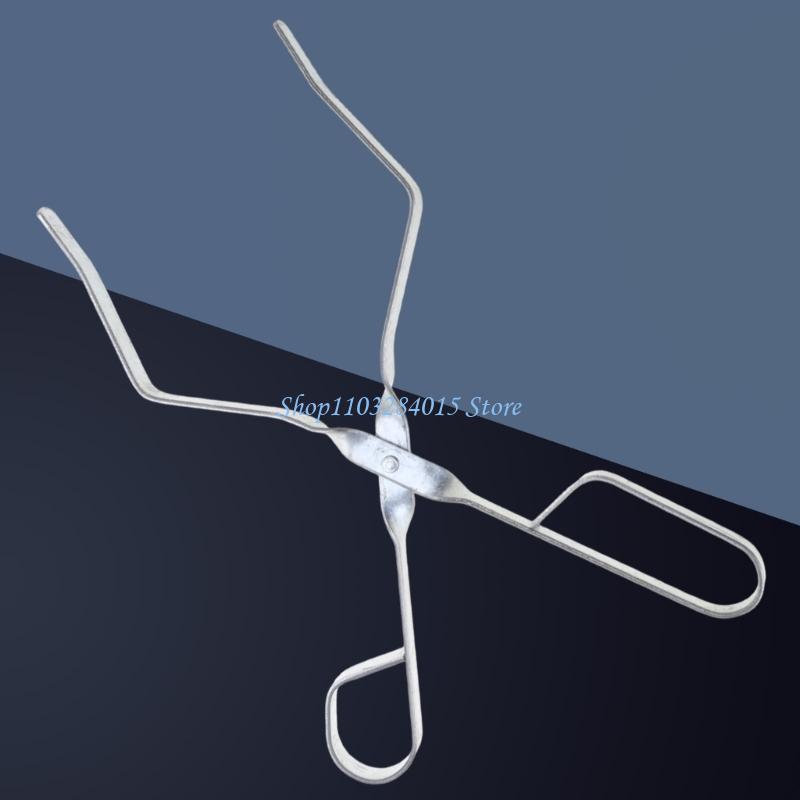 R6FF Lab Flask Beaker Clips Metal Beaker Tongs Laboratory Clip Tool for Chemistry