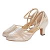Women's Ballroom Tango Latin Dancing Shoes Sequins Shoes Social Dance Shoes