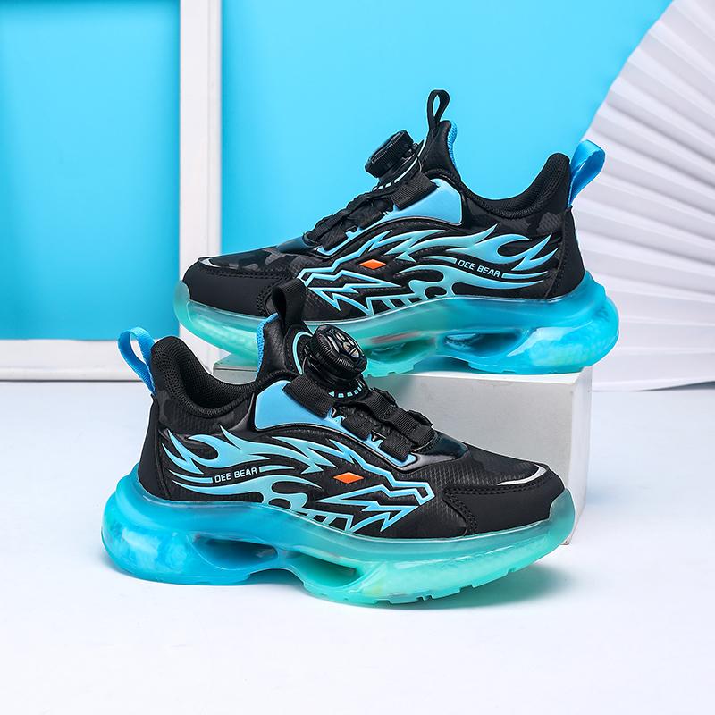 TUINANLE Детская спортивная обувь, кроссовки с узором дракона для мальчиков, повседневная баскетбольная обувь на платформе для подростков