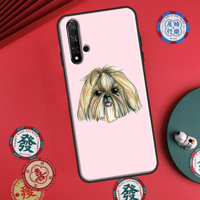 Мультяшная собака Ши-тцу Для Huawei P20 P30 P40 Lite P60 Pro Nova 12i 11i 8i 12s 9 10 SE Y90 Y60 Y70 Y72 Y61 Y91 Чехол