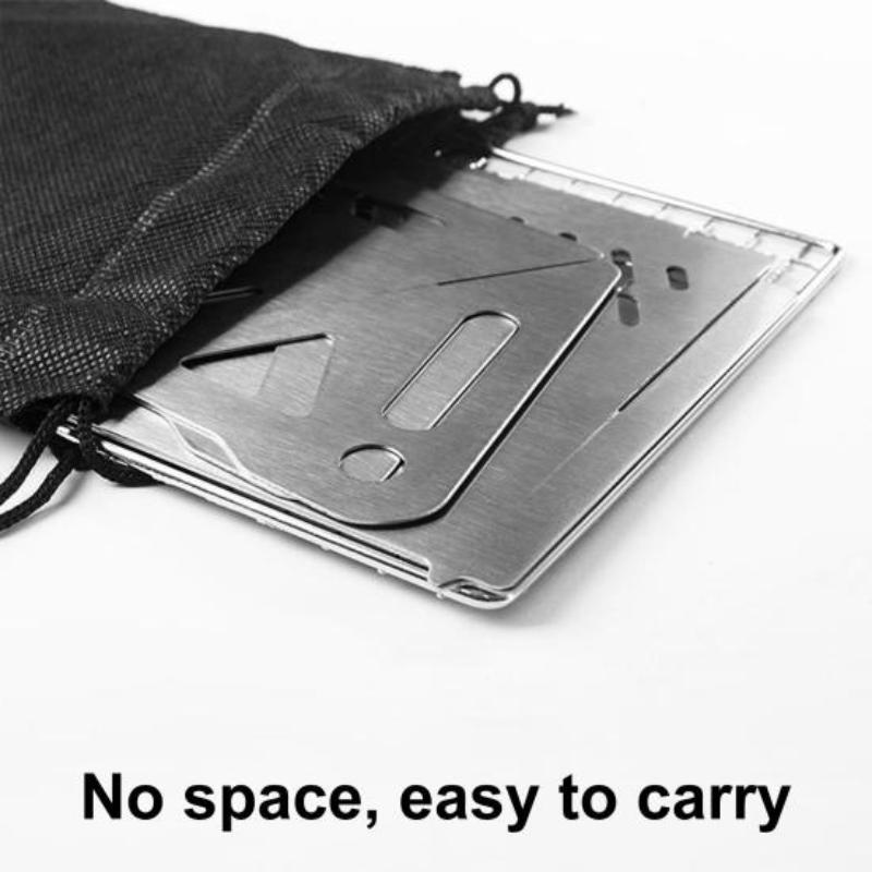 Складной универсальный набор для приготовления пищи на открытом воздухе из нержавеющей стали для барбекю, кемпинга, путешествий