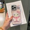 Рамка с рисунком «Сердце, Ракушка, Точки» для чехла телефона Apple 17 Pro Max/15 Pro с зеркалом KT Cat