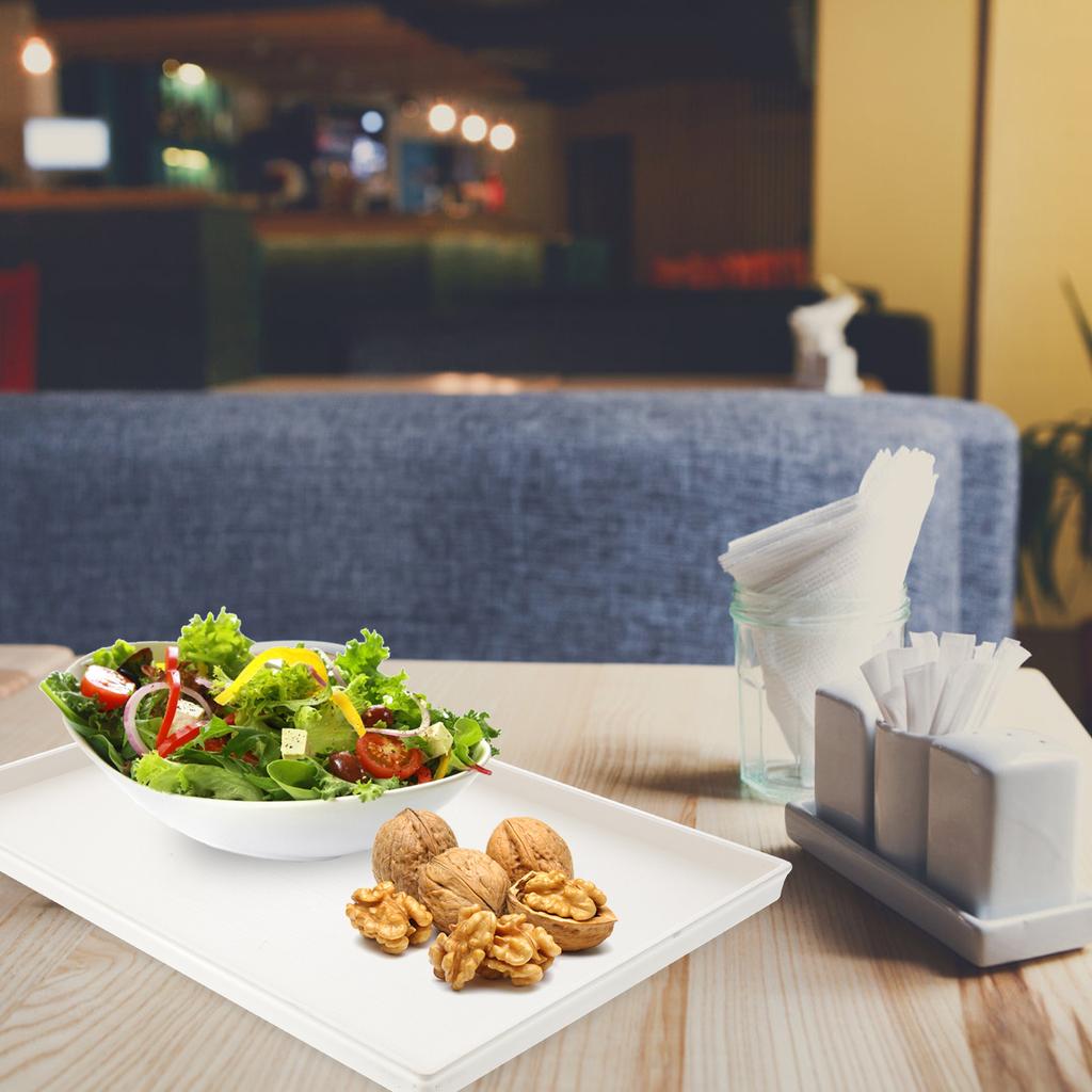 Melamine Appetizer Plate Rectangular Food Serving Tray Storage Plate For Kitchen Party Snack Fruit Nuts Bread Dessert