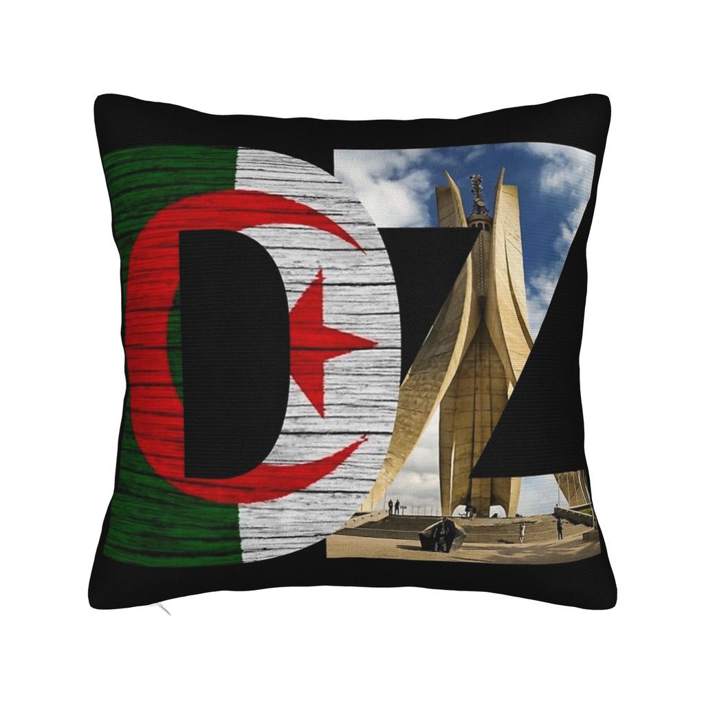 DZ Algeria Algerian Flag Pillow Cover Merchandise Soft Cushion Cover Decorative Pillow Case Cover Home Multi Size