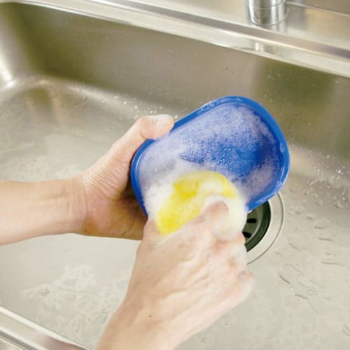 Губка для промышленной кухни Azuma, Водоотводящая, Долговечная, Пенящаяся, TK Цветной набор из 3 штук, Замок Нейлон, Долговечная