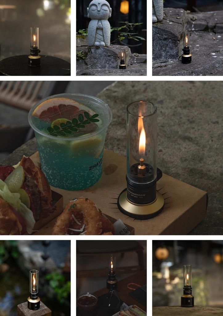 CAMPING MOON Кемпинговый карманный бак Тип OD Газовый фонарь Свечной фонарь Специальное крепление Черное снаряжение BKTC-15