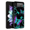 Модный чехол для телефона с милой бабочкой для Samsung Galaxy Z Flip3 Flip4 Flip5, жесткий складной чехол для Z Flip 3 Flip 5 4 5G