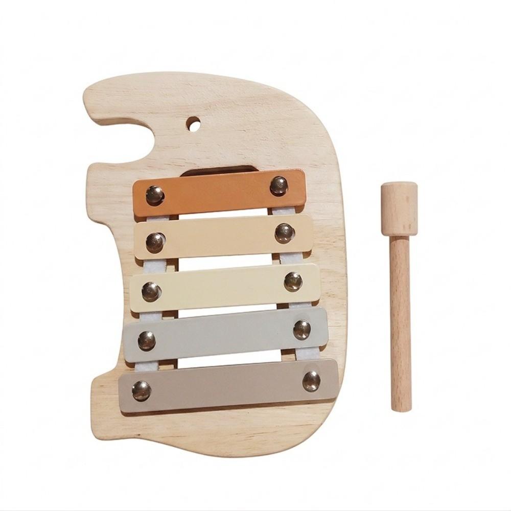 Early Educational Montessori Toy Multicolor Xylophone Montessori Wooden Drum Toy Baby