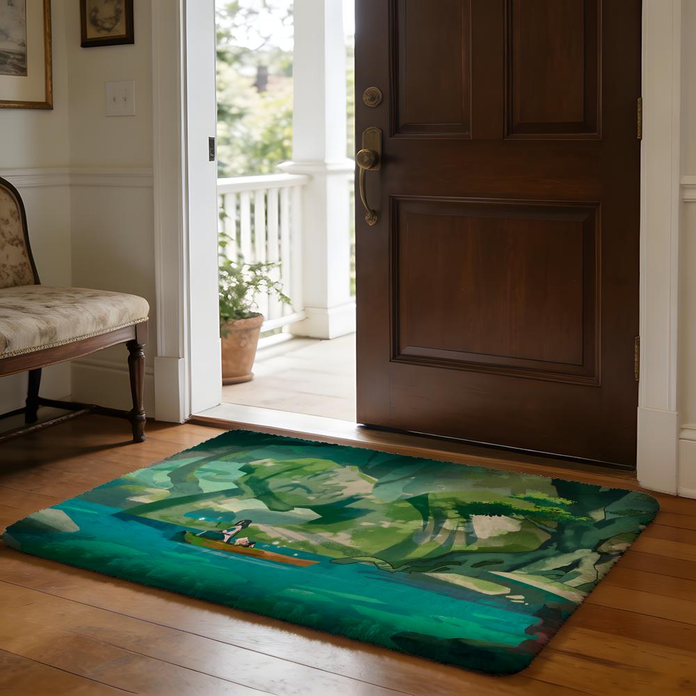 Anime The LLegend Of Luo XXiaohei Floor Mat Soft Flannel Absorbent Mat Non-Slip Rug Home Bedroom Bathroom