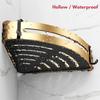 Luxury Bathroom Shelves Set Triangle Corner Shower Storage Holder Wall Shelf Toilet Rack Organizer Bathroom Furniture Sets Gold