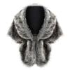 Bride Fox Fur Cape Cloak Wedding Party Faux Shawl Cosplay Costume