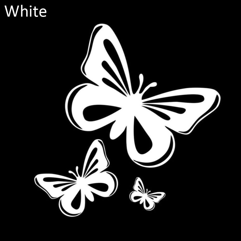 Аксессуары Стайлинг окон Виниловые наклейки на автомобиль Декаль Красивые бабочки