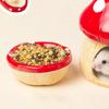 Ceramic Hamster House Shaped Indoor Outdoor Furniture Kennel with Food Bowl Habitat for