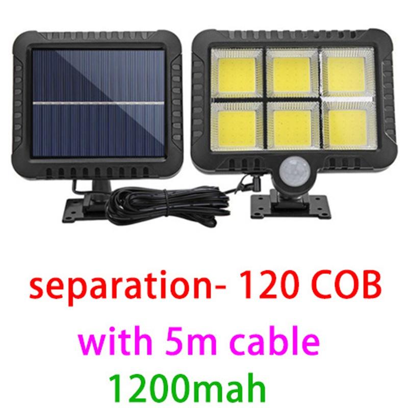 Солнечные фонари для наружного использования, IP65 водонепроницаемый с датчиком движения, прожектор для улицы, 120 °, супер яркий для уличного садового крыльца, лампа