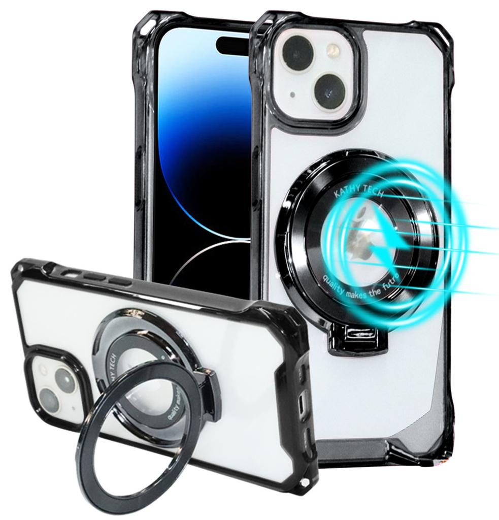 Ударопрочный магнитный держатель-подставка для телефона чехол для iPhone 16 15 12 13 14 Pro Max Plus для Magsafe Wireless Charger Bracket Cover