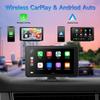 7-дюймовый HD сенсорный экран CarPlay и Android Auto с 4K камерой, камерой заднего вида, Bluetooth, GPS