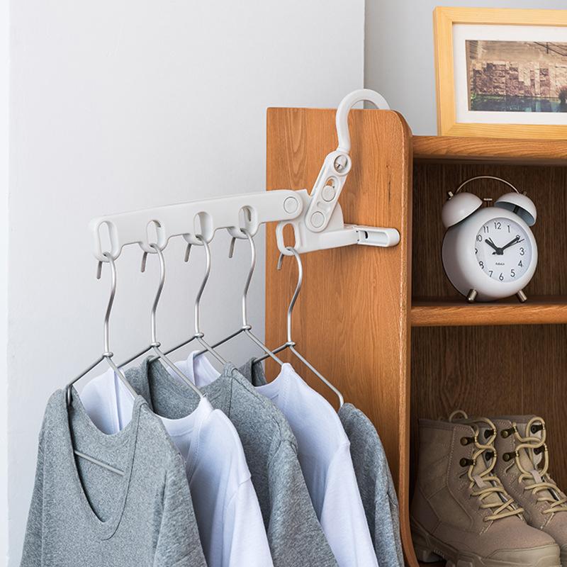 Экономьте место, складная сушилка для одежды с 5 отверстиями, вешалка для одежды в помещении, переносная, для путешествий, вешалка для одежды в отеле