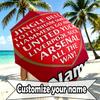 Custom Name Personalized football team Print Umbrella, Auto Open Close, 8‑Rib Sturdy Frame, Commute Camping Hiking Use, Birthday Gift