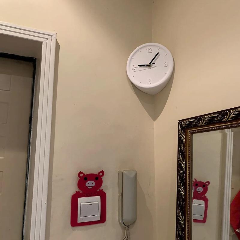 Тихие настенные часы Стильные Простые Угловые Гостиная Элегантная Спальня Искусство Роскошные Деко-часы на стене Украшения Уникальные Аксессуары для домашнего декора Забавные подарки