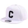 Детская кепка-snapback с вышивкой буквы, плоский козырек, бейсболка для детей, мальчиков, девочек, однотонная, летние солнцезащитные шляпы