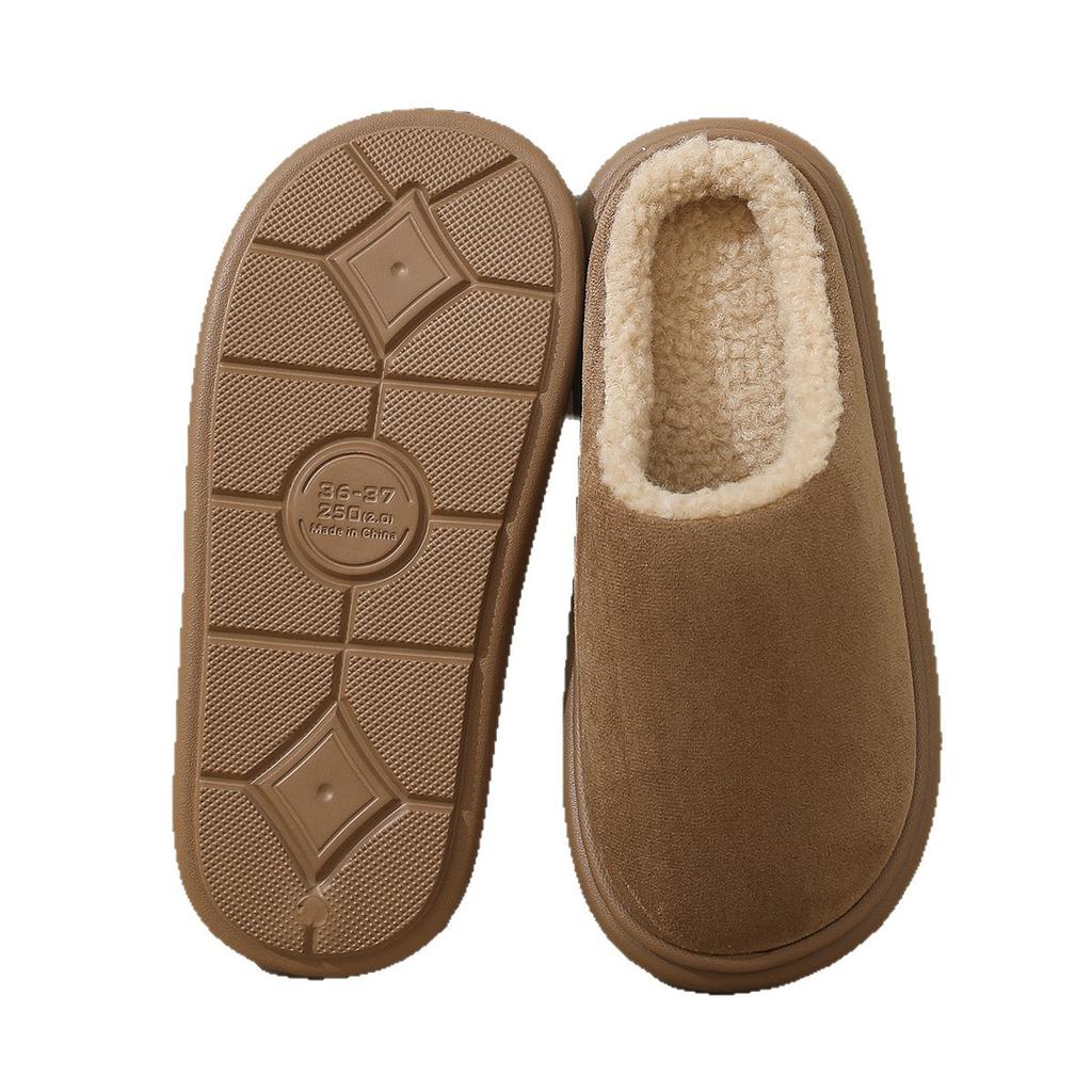 Cotton Slippers for Women, Large Size, Winter Couple, Home Use, Indoor Anti Slip and Warm, Women's Cotton Holder, Men's Thick Sole