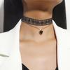 European and American Style Retro Hollow Black Lace Choker Sexy Love Necklace Choker