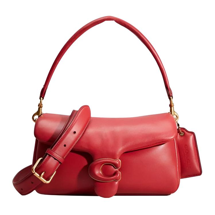 Coach Tabby 26 Versatile Napa Leather Shoulder Bag Large Women shoulder bag Red CC305-B4P1Y