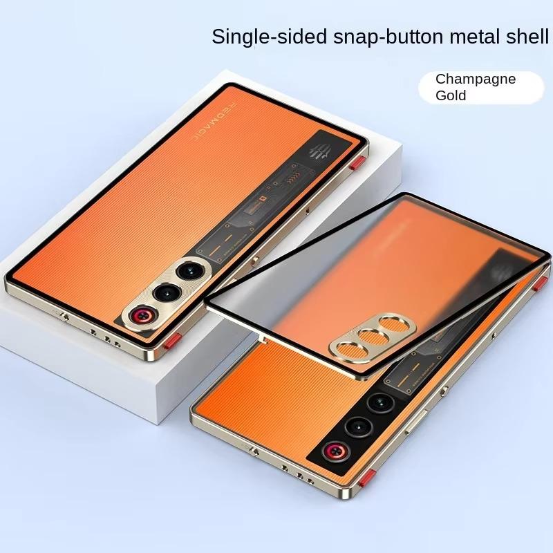 Противоударный металлический защитный чехол для телефона ZTE Nubia Red Magic 10 Air 10 Pro + 9 S Pro, металлический каркас из алюминиевого сплава, жесткая матовая бамперная крышка