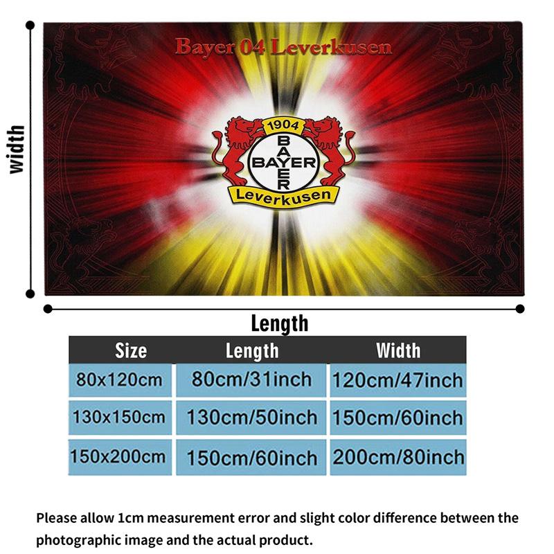 Bayer Leverkusen Print Flannel Blanket High Quality Warm Comfortable Cover for All Seasons Perfect for Gifts Home Decor