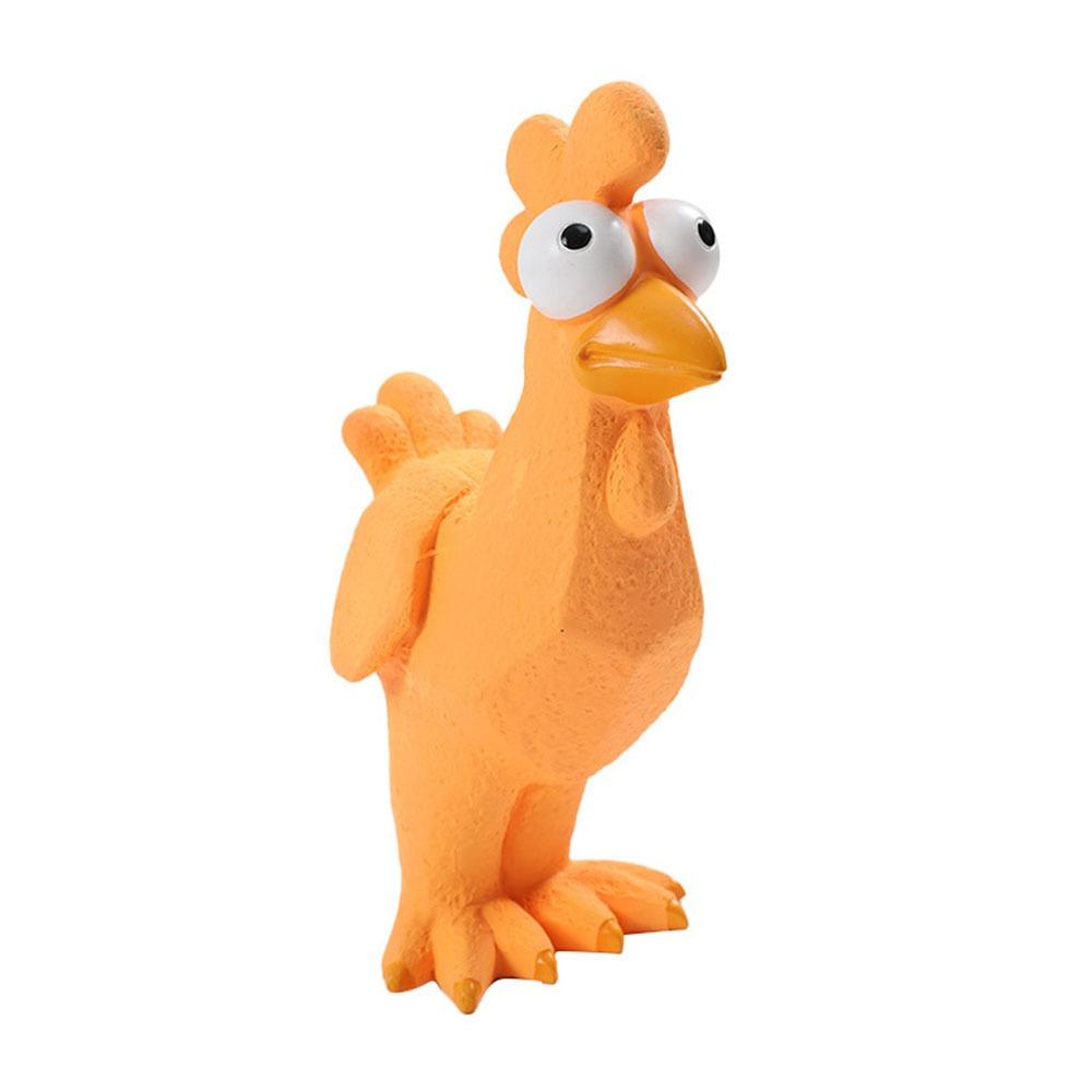 Flexible Squeaky Dog Toys Simulation Pet Squeeze Sound Toy Creative Latex Screaming Chicken  Horse