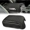 Center Console Cover Compatible With 2015-2025 Ford F150, 2017-2025 F250 F350 F450 With 40/20/40 Jump Seat, Leather Armrest Cover Middle Console