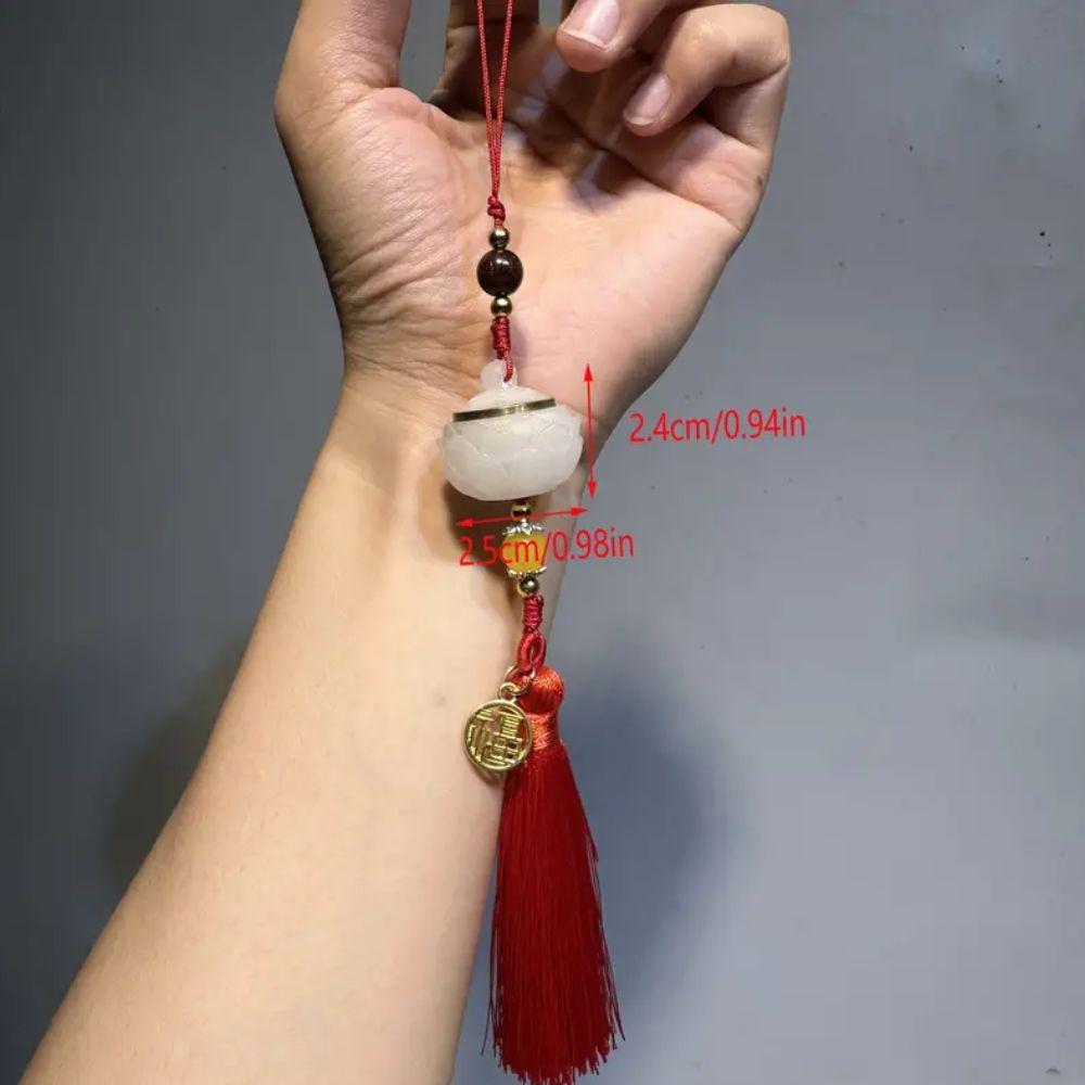 Tassels Chinese Knot Key Chains Beads Keychain Components Tassel Car Keyring DIY Crafts Gift