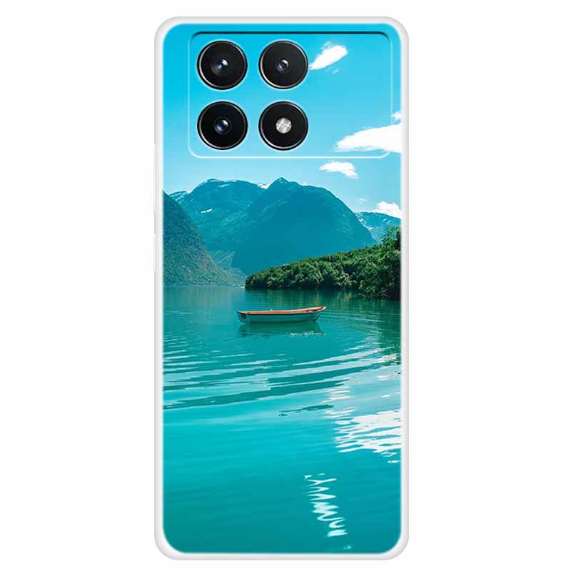 Clear Cover For Xiaomi Poco F6 Pro Case 2024 Paint Soft Silicone TPU Back Cases For Xiaomi Poco F6 Pro 5G Phone Cover Capa Coque